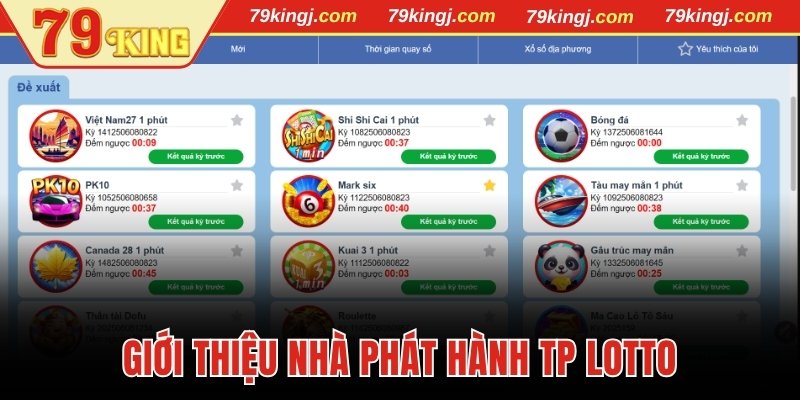 Giới thiệu nhà phát hành TP Lotto