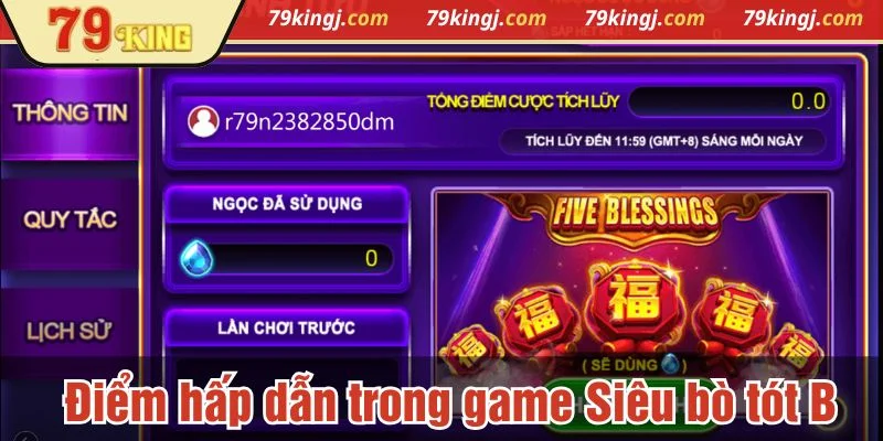 Siêu bò tót B King79 nổi bật nhờ trải nghiệm quay hũ mượt