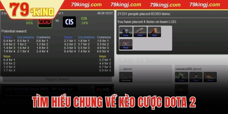Tìm hiểu chung về kèo cược Dota 2
