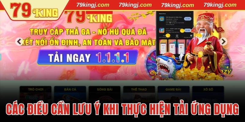 Các điều cần lưu ý khi thực hiện tải ứng dụng
