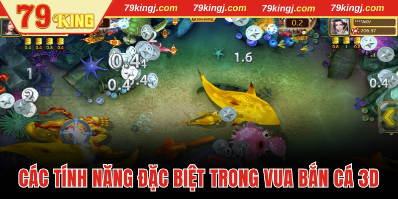 Chia sẻ tính năng đặc biệt trong Vua bắn cá 3D