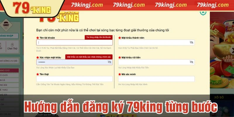 Hướng dẫn đăng ký 79king từng bước