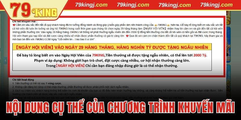 Nội dung cụ thể cần biết về khuyến mãi