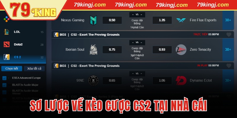 Sơ lược về kèo cược CS2